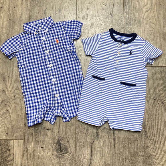 Ralph Lauren Other - Ralph Lauren Baby 3 Month Romper Bundle